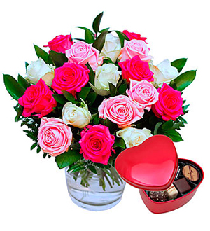 A Dream of Roses + Chocolate Hearts