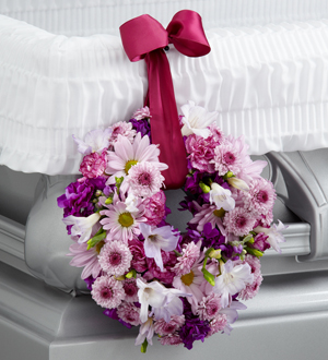 The FTD� Thoughts & Prayers� Wreath Adornment 