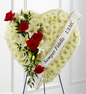 The FTD� Heartfelt Hero� Standing Heart
